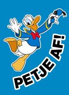 Complimentkaart Donald Duck petje af